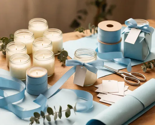 Gift wrap station