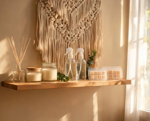 Room fragrance shelf